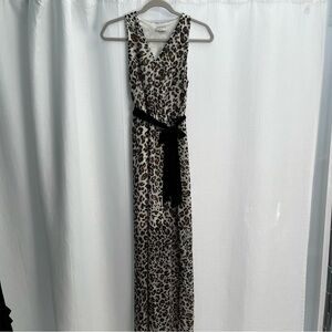 Est . 1946 Women’s Faux Wrap Chiffon Leopard Print Maxi Dress Size XS